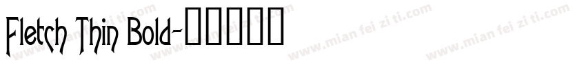 Fletch Thin Bold字体转换